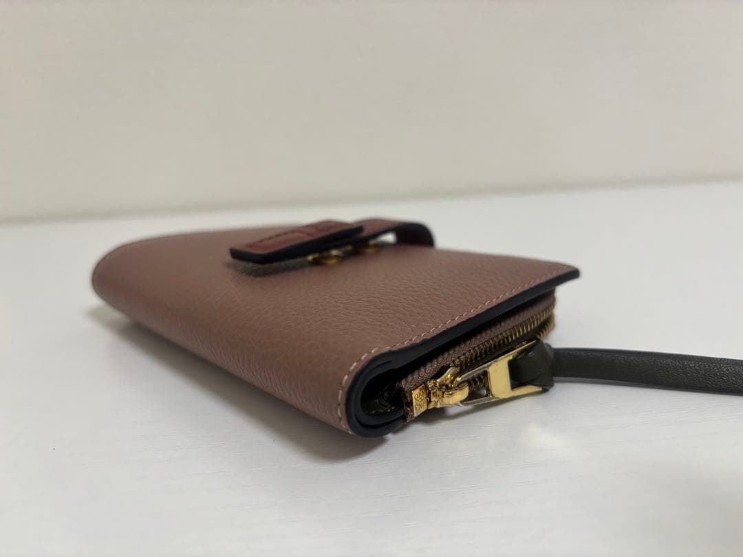 未使用 LOEWE ロエベ アナグラム ピンク 二つ折り財布