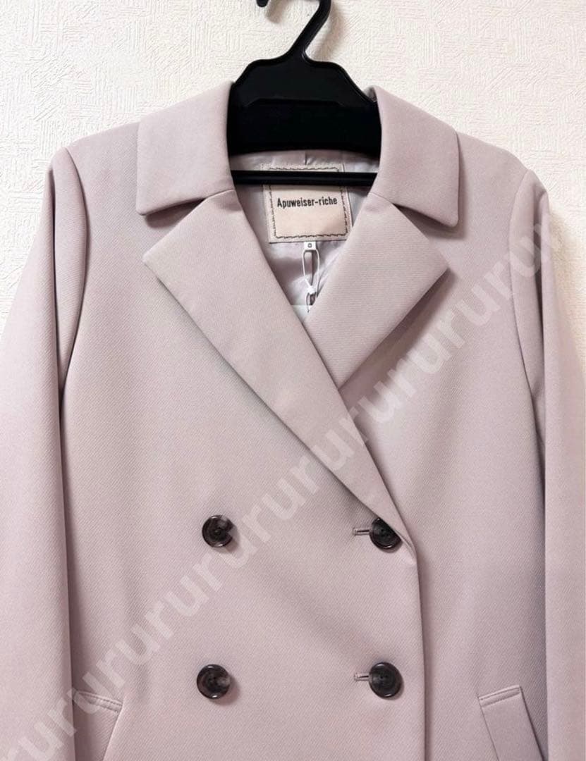 春服★新品★アプワイザーリッシェ　バックボリュームベルテッドコート