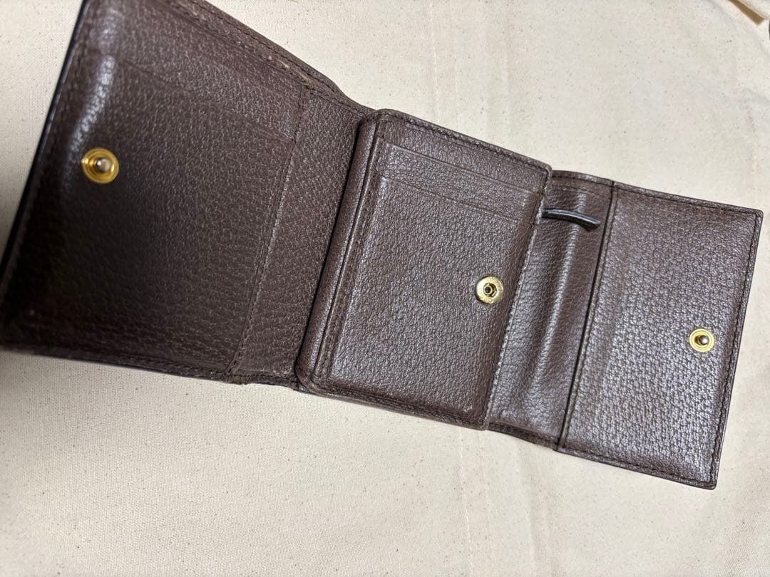 GUCCI コンパクトウォレット オフィディア GGシェリー 三つ折り財布