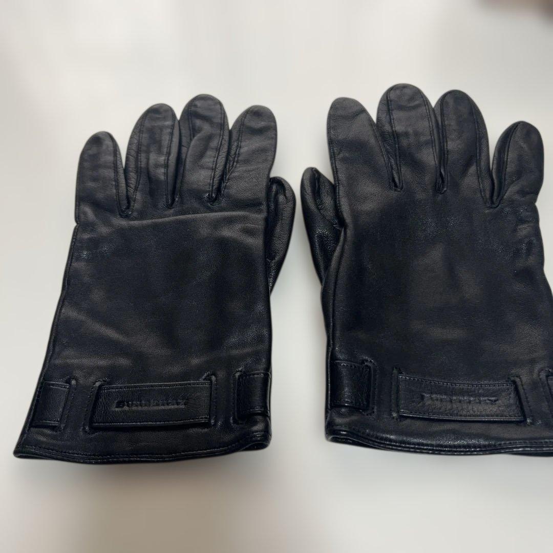 BURBERRY レザーグローブ 黒