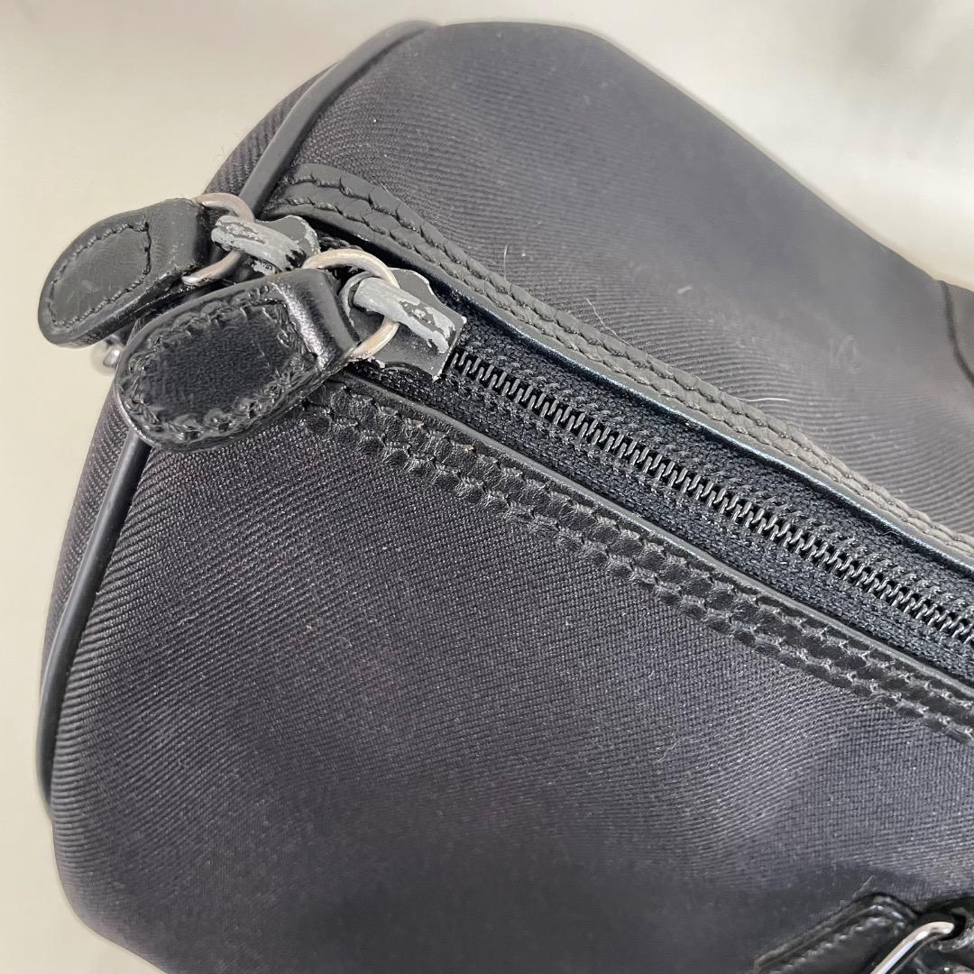A9✨希少✨ハンティングワールド ボストンバッグ ナイロン×レザー 黒 45cm