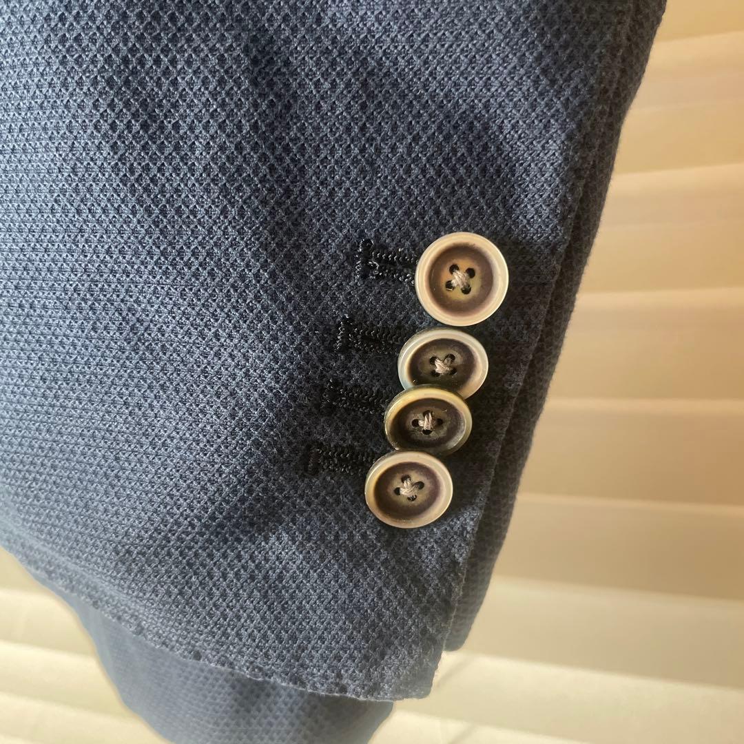 LARDINI ネイビー テーラードジャケット