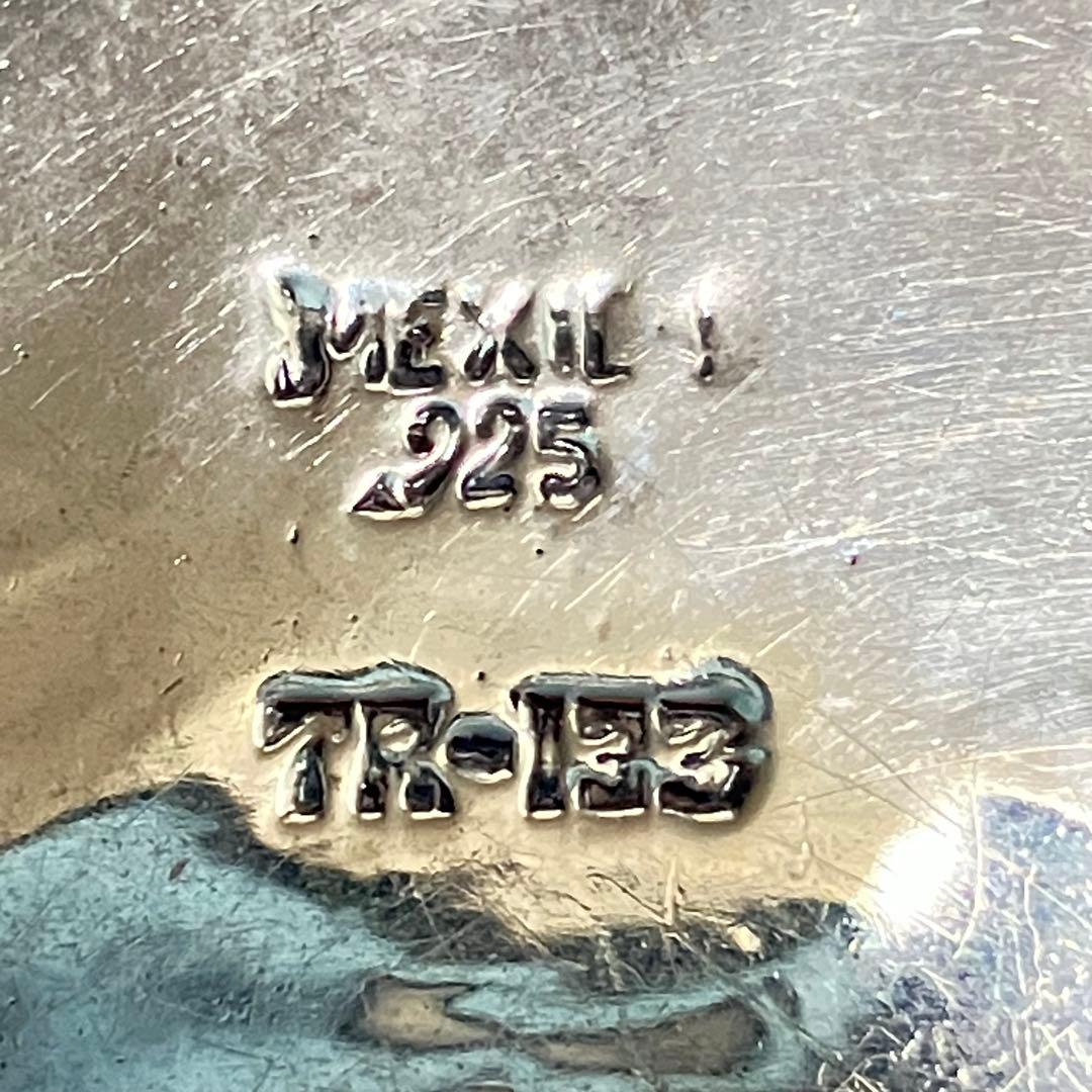 SILVER 925 MEXICO クロス　ネックレス　ターコイズ　チェーン付き