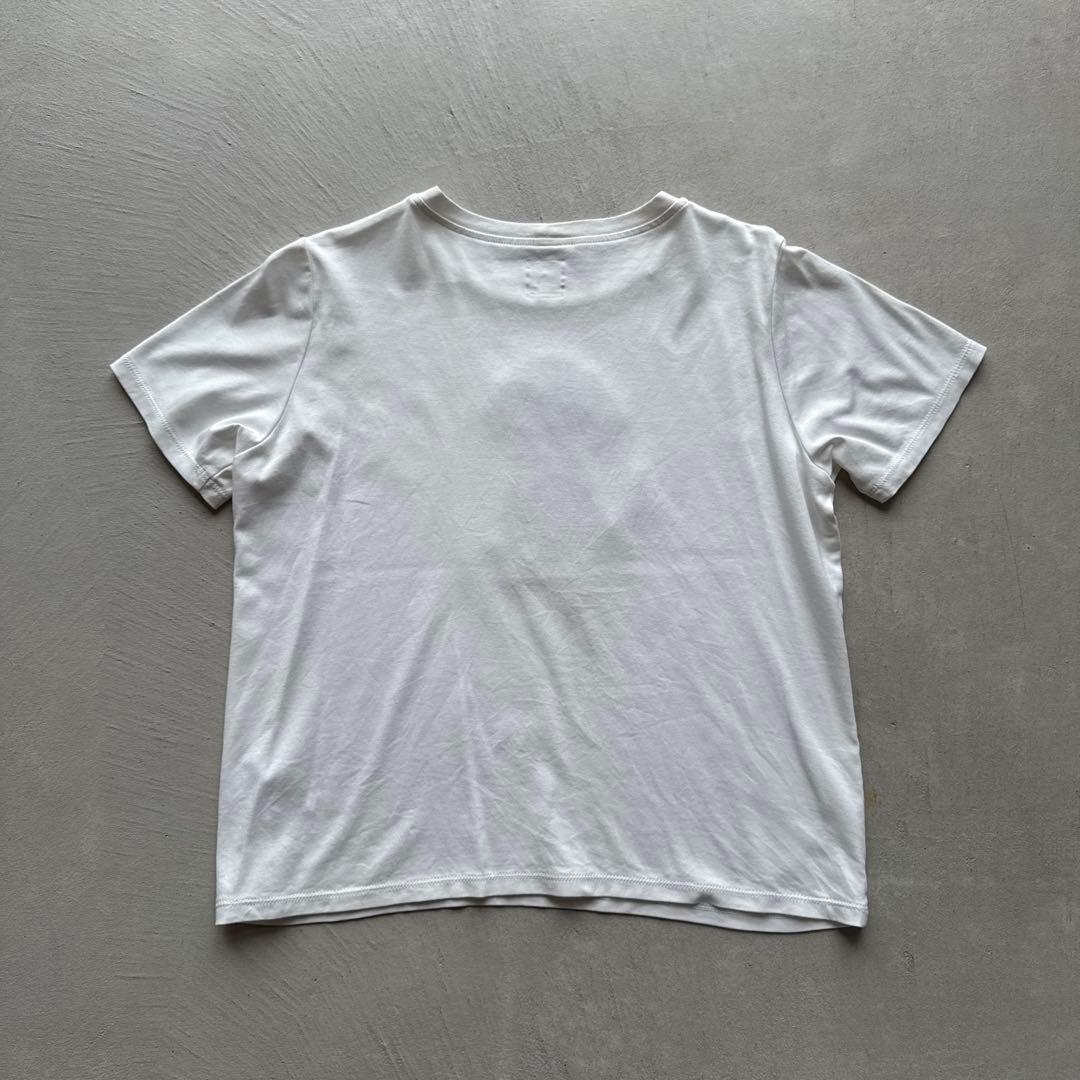 《PUPULA》ププラ サングラスダックス刺繍Tシャツ ホワイト (f1107)