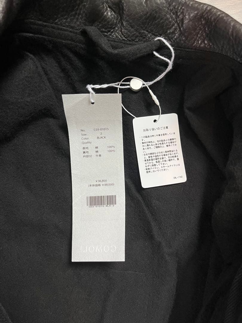 ジャケット・アウター COMOLI DENIM LEATHER WORK JACKET 25aw 2