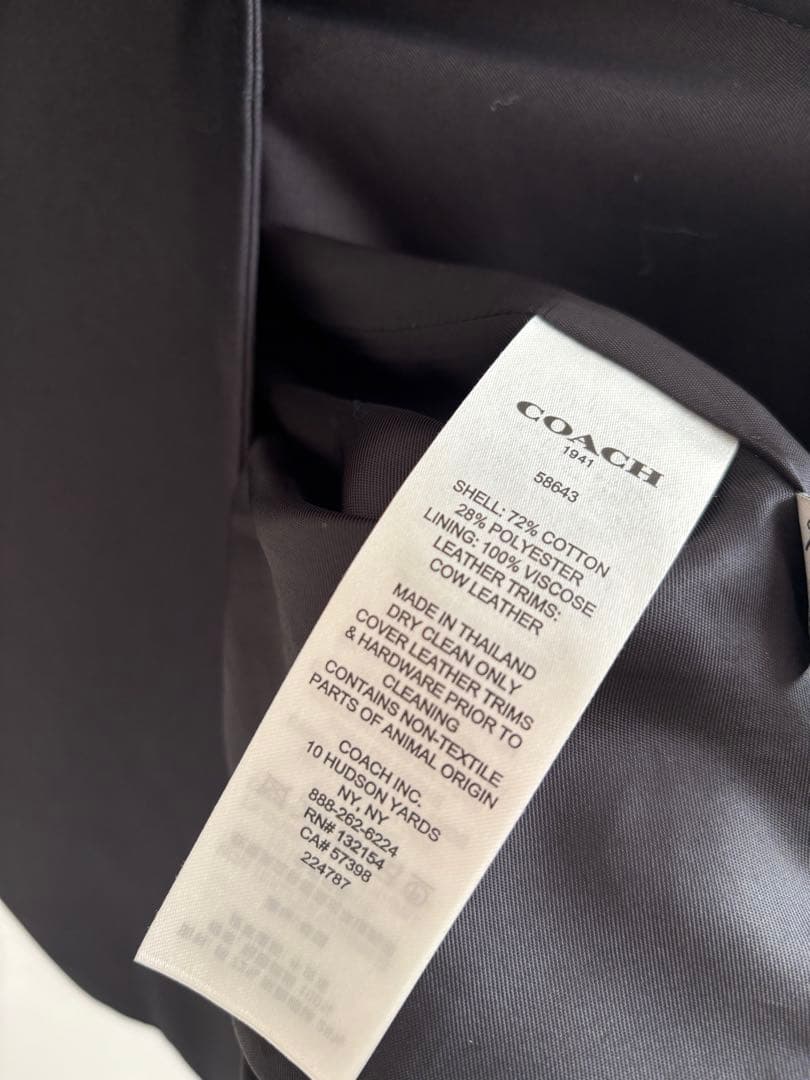 売切値下げ！【一度のみ着用】COACH レディーストレンチコート