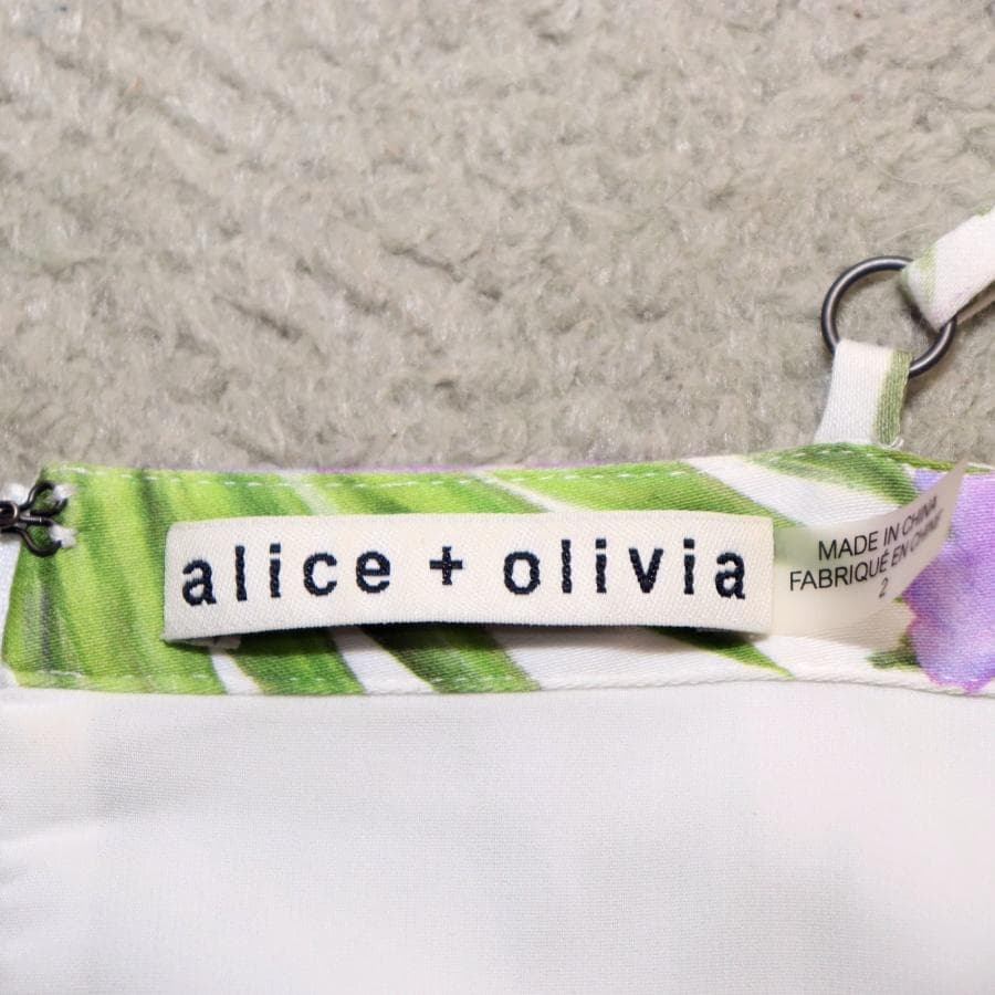alice + olivia フレア花柄ワンピース 2 Mサイズ