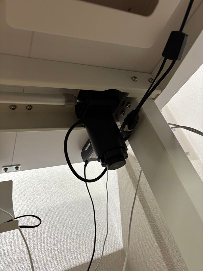 Alebert 電動昇降デスク ホワイト140×70×72~116 おまけ付き