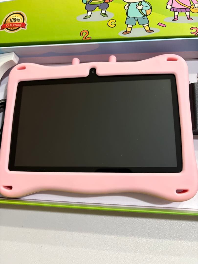 キッズタブレットピンクのハッピーぞうさん未使用品