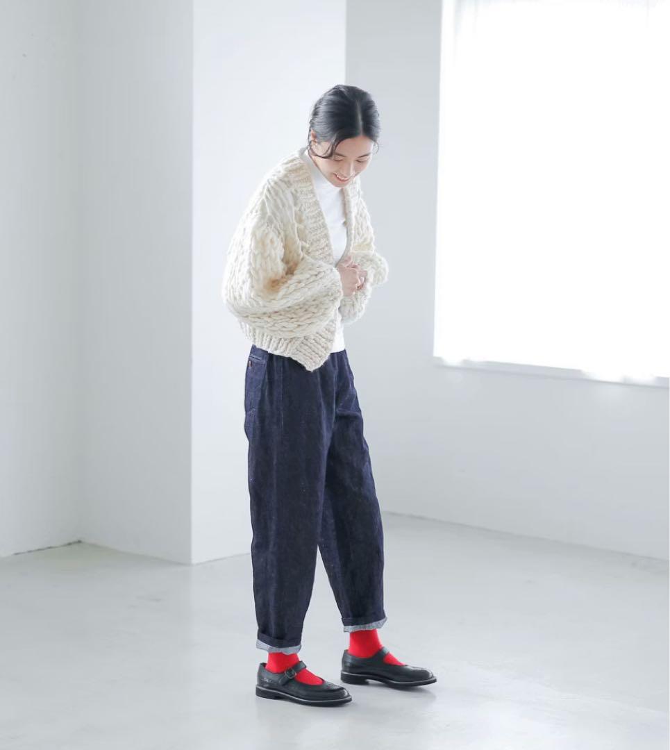 eternite de soi-e ソワ　コットンリネンデニムパンツ