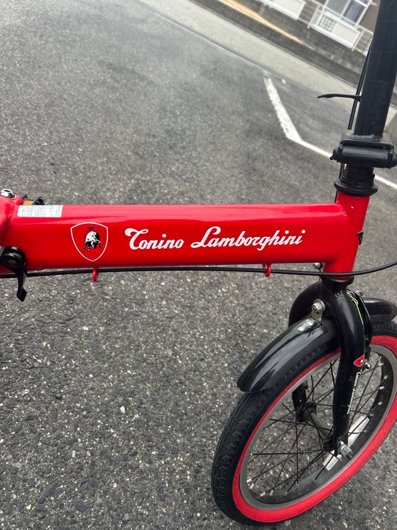 Tonino Lamborghini 折りたたみ自転車 赤