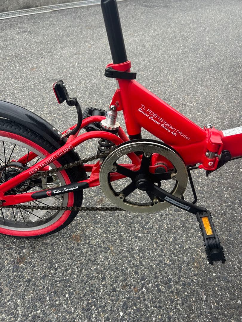 Tonino Lamborghini 折りたたみ自転車 赤