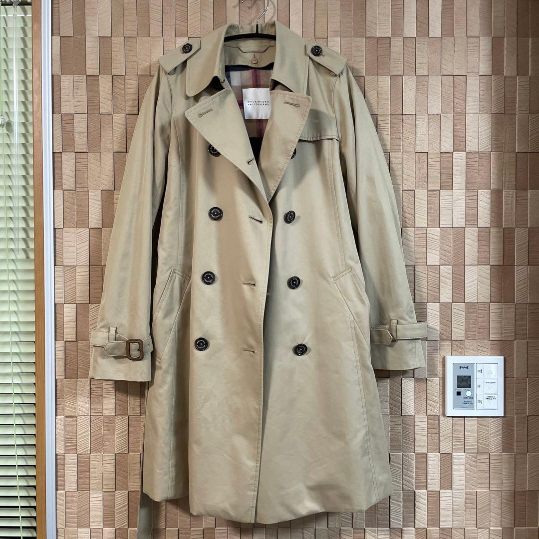 極美品✨マッキントッシュフィロソフィーベージュ トレンチコート ライナー付き