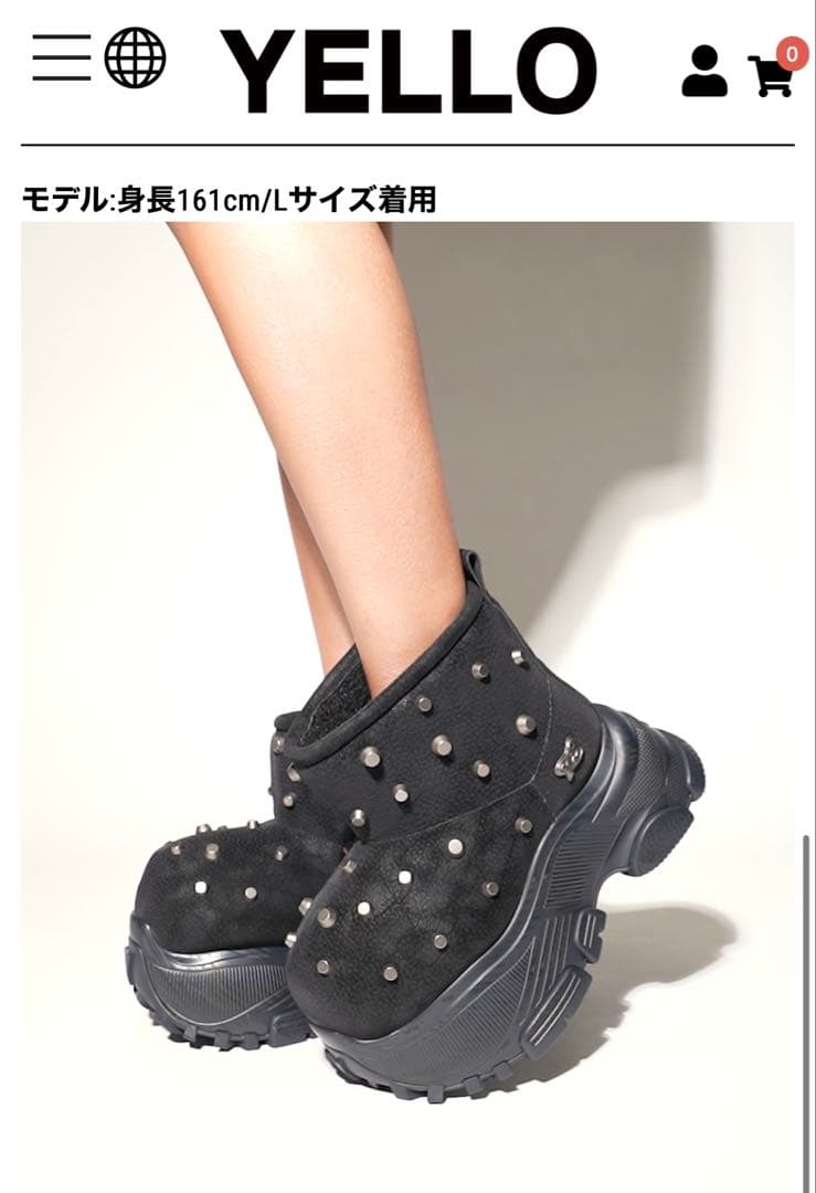 YELLO VICTOR SHORT BOOTS ブラック