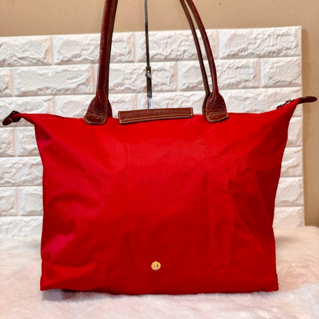 ロンシャン longchamp プリアージュ Lトートバッグ 赤 レッド