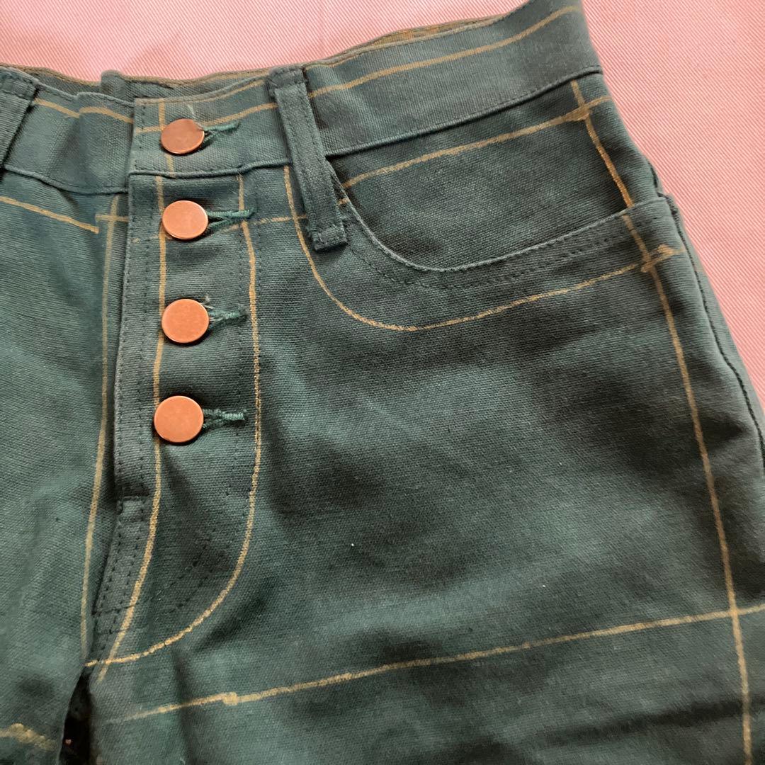 user_6e6d0fa8  ネメス　グリーンペイントパンツ