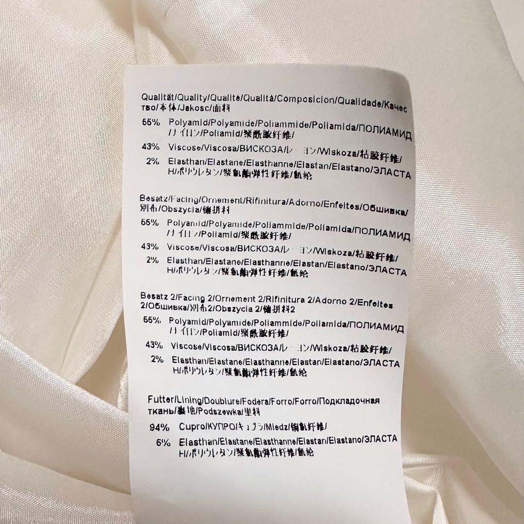 美品 ✨ヒューゴボス　ワンピ―ス　美シルエット　白　40