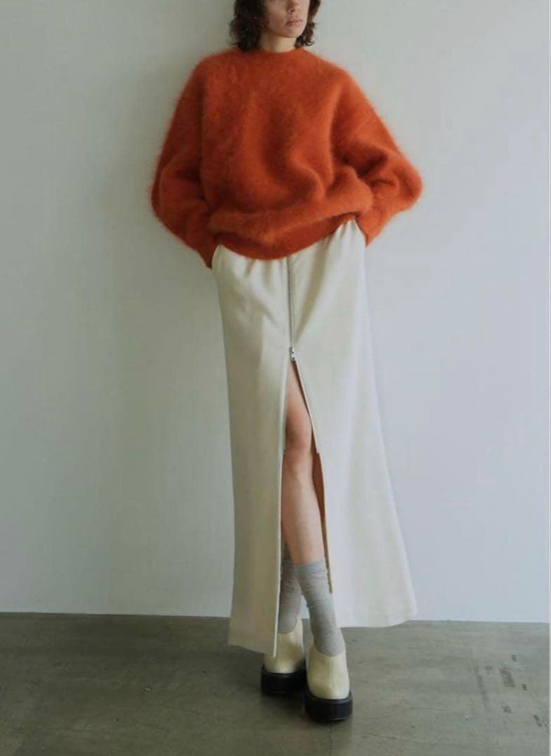 CLANE ZIP STRAIGHT SKIRT/ジップストレートスカート