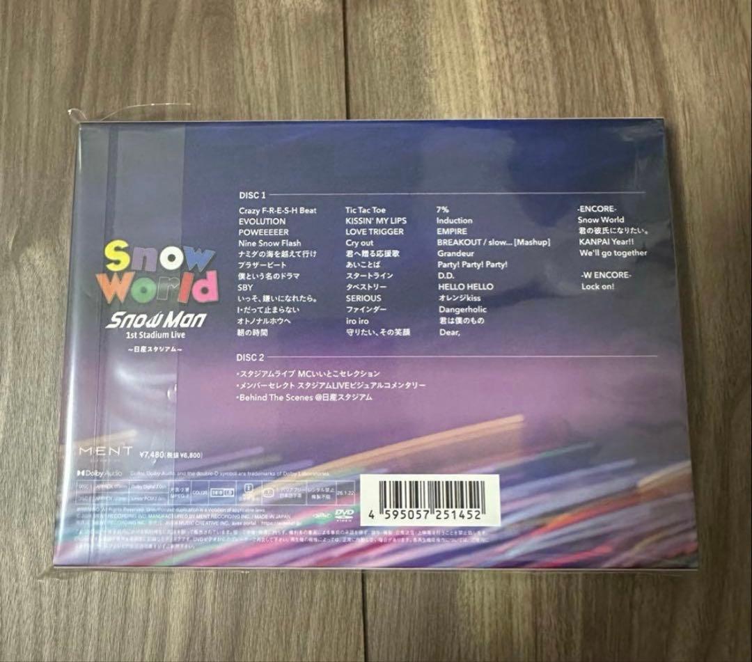 スノーマン Man DVD  World〜日産スタジアム〜 新品