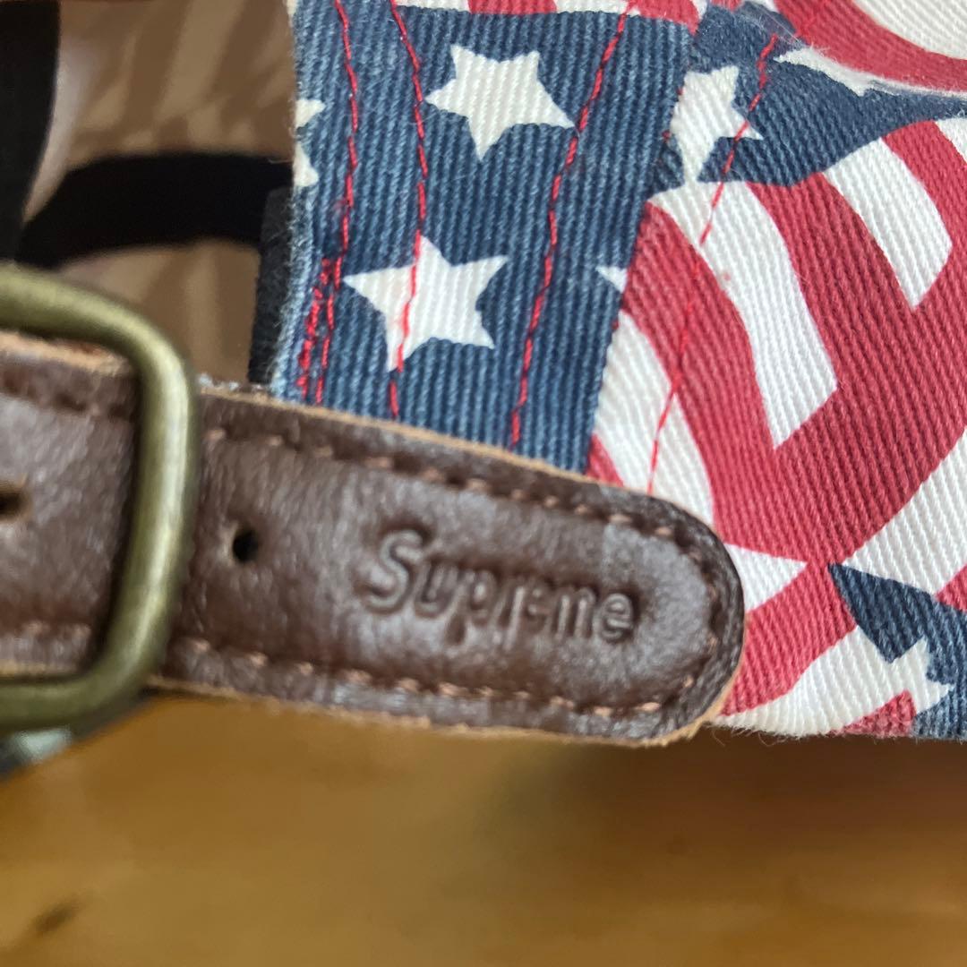 Supreme キャンプキャップ 星条旗 総柄 アメリカ国旗 ボックス
