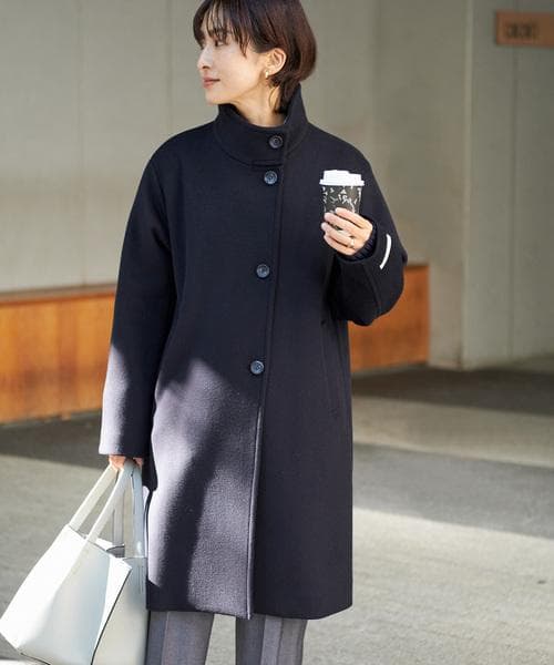 美品 ジャーナルスタンダードレリューム LANA WOOL140 スタンドコート