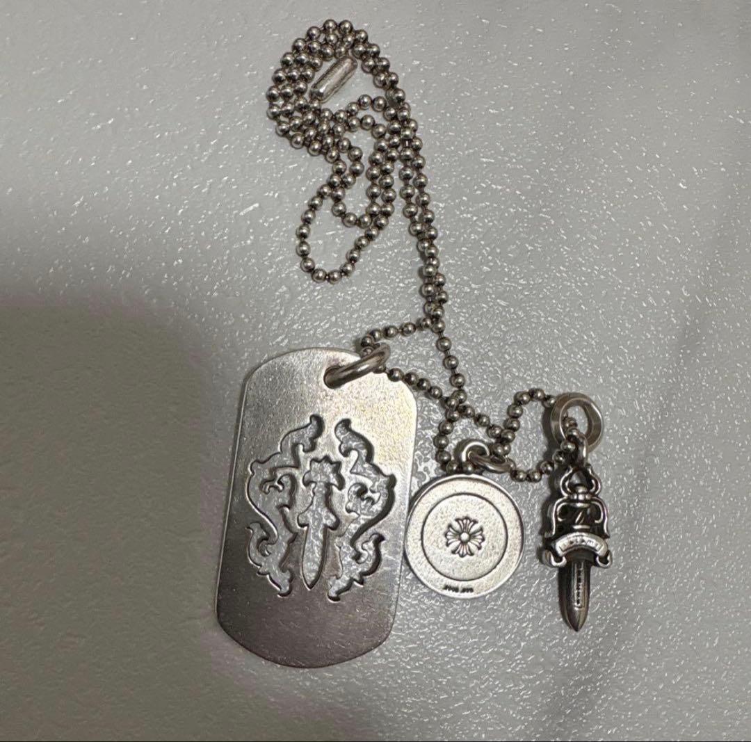 s*a様 Chrome Hearts ダガー エンジェルメダル ネックレス セッ
