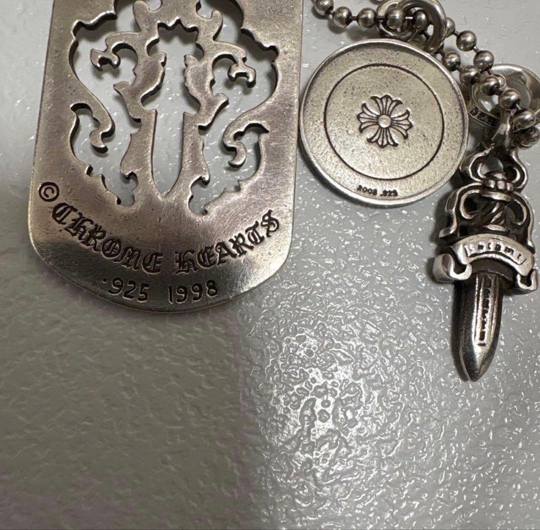 s*a様 Chrome Hearts ダガー エンジェルメダル ネックレス セッ