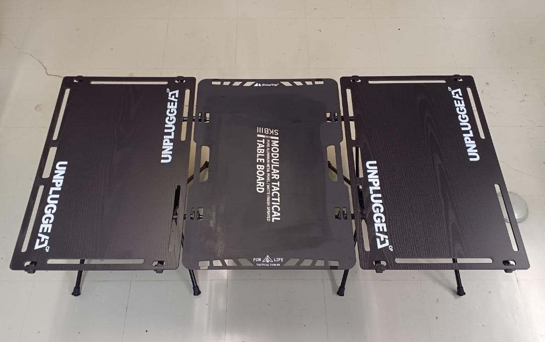 UNPLUGGED テーブル×２セット、ShineTrip天板＋コネクションバー