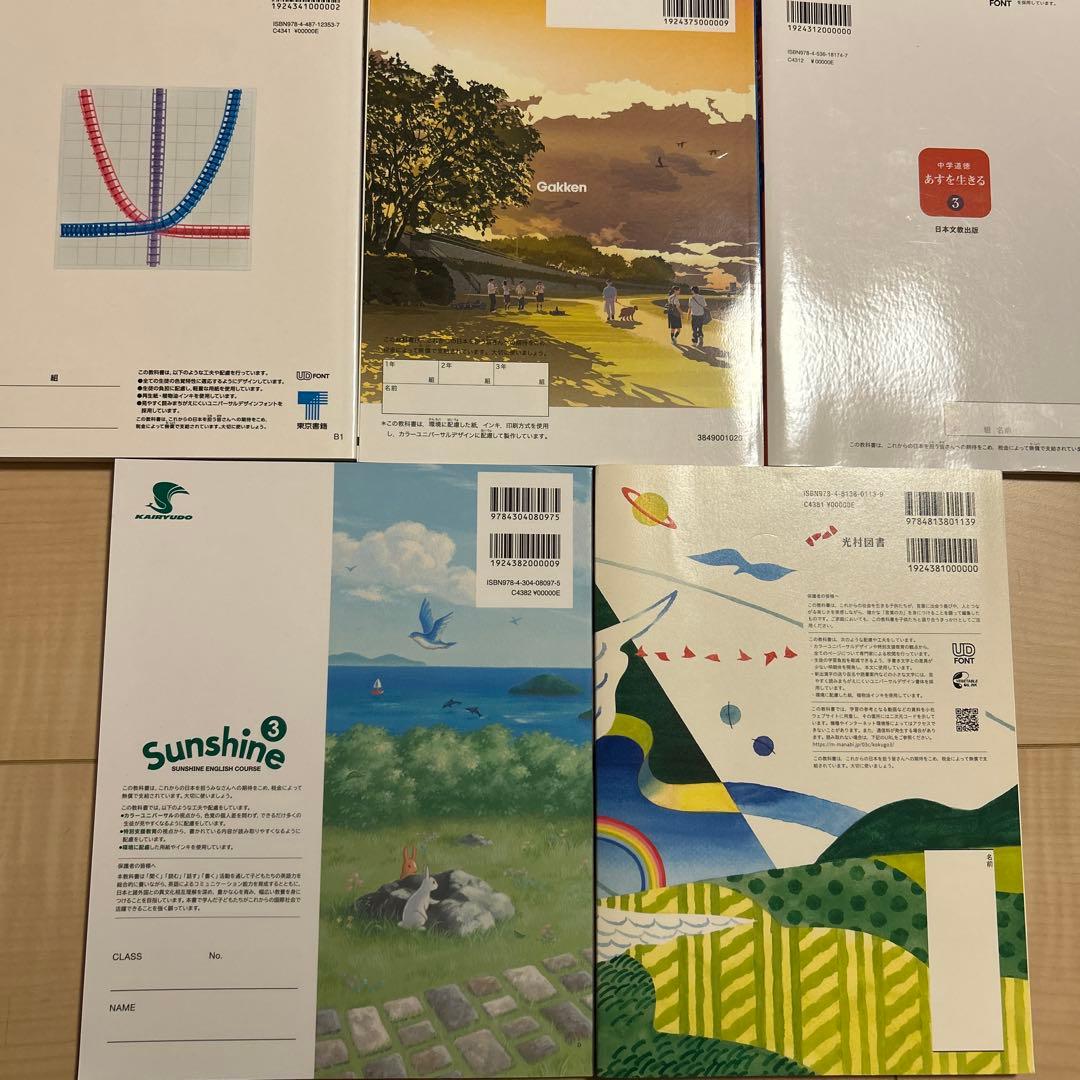 中学校 教科書セット