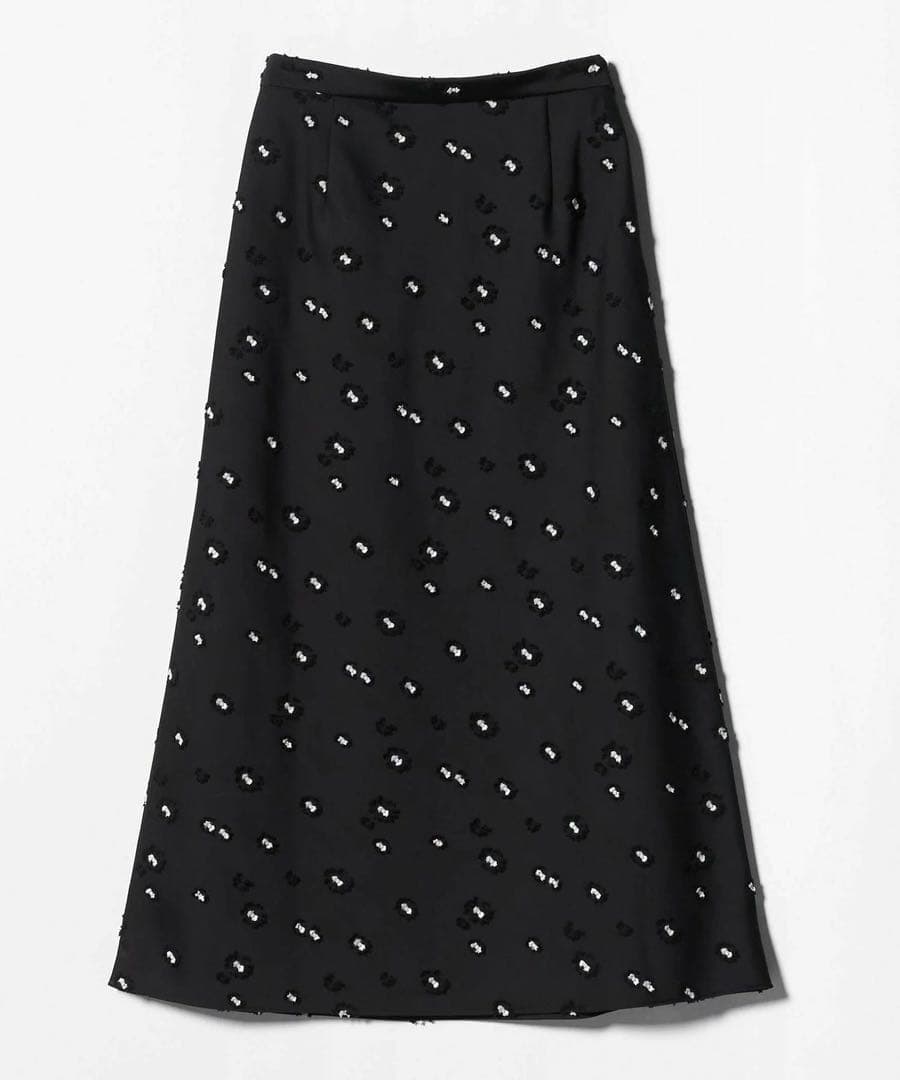 極美品 25aw ユナイテッドアローズ サテンフラワージャガードロングスカート