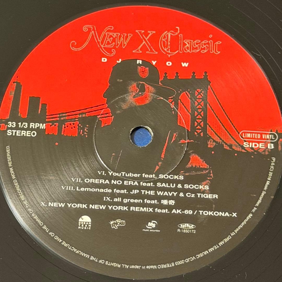 DJ RYOW New X Classic 限定版レコード