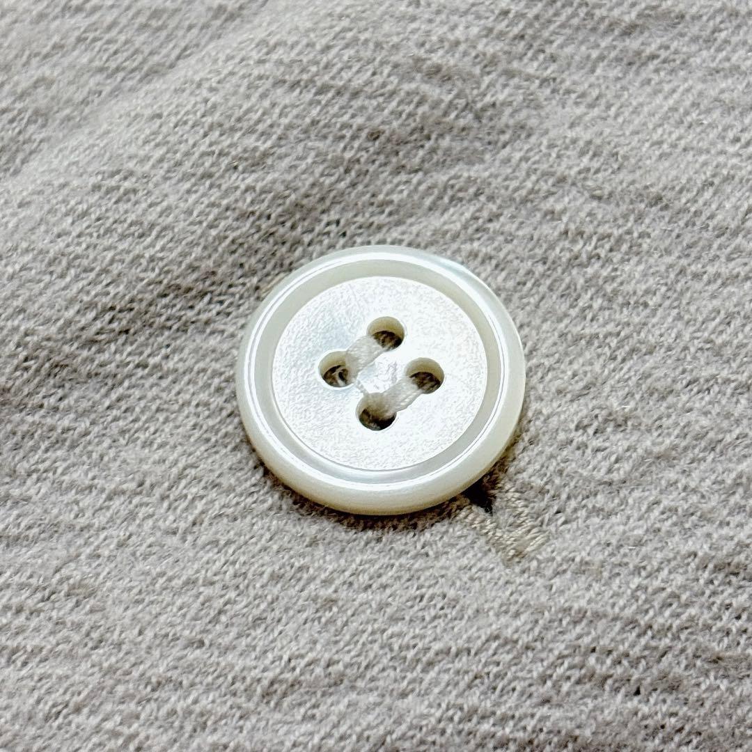 美品プランテーション カットオフ ウール　縮絨加工 カーディガン ショールカラー