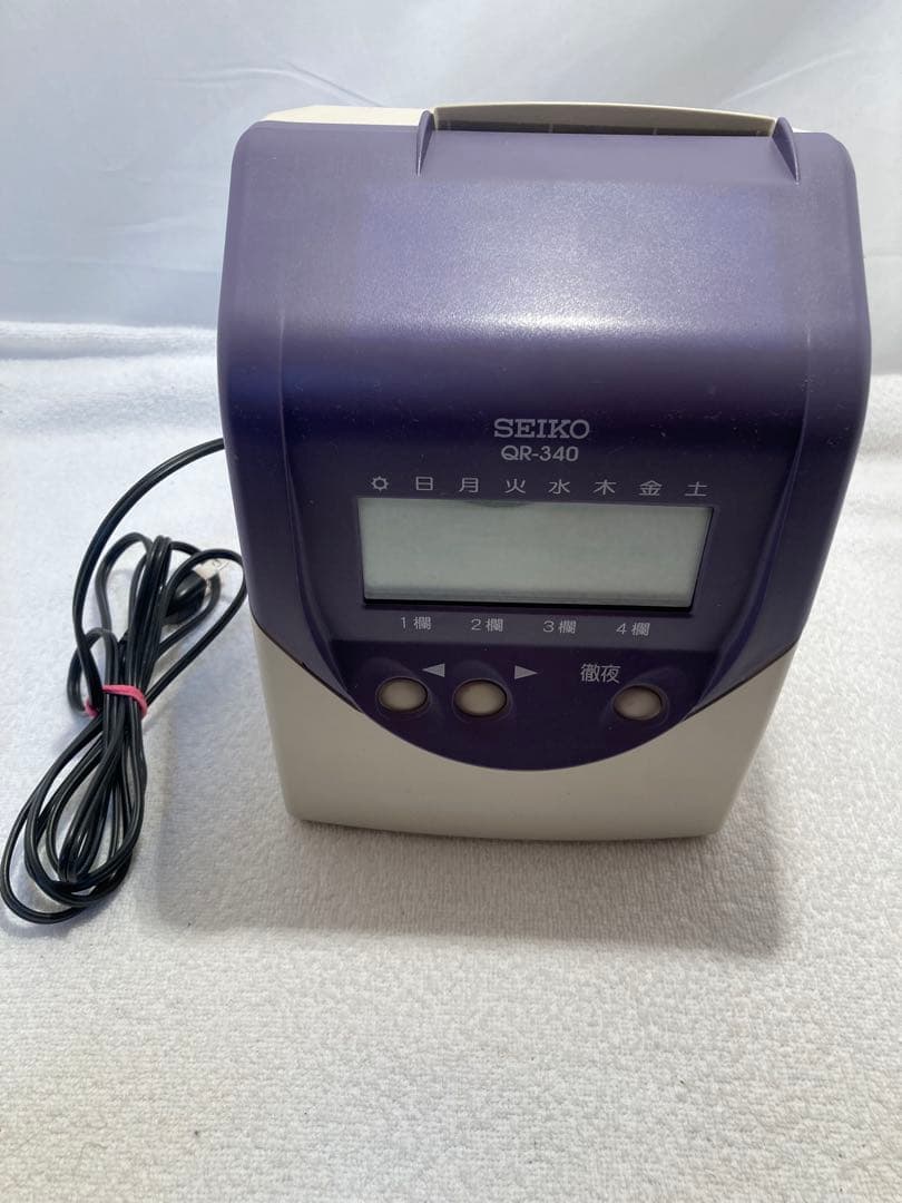 SEIKO QR-340 デジタルタイマー　タイムカード約80枚付