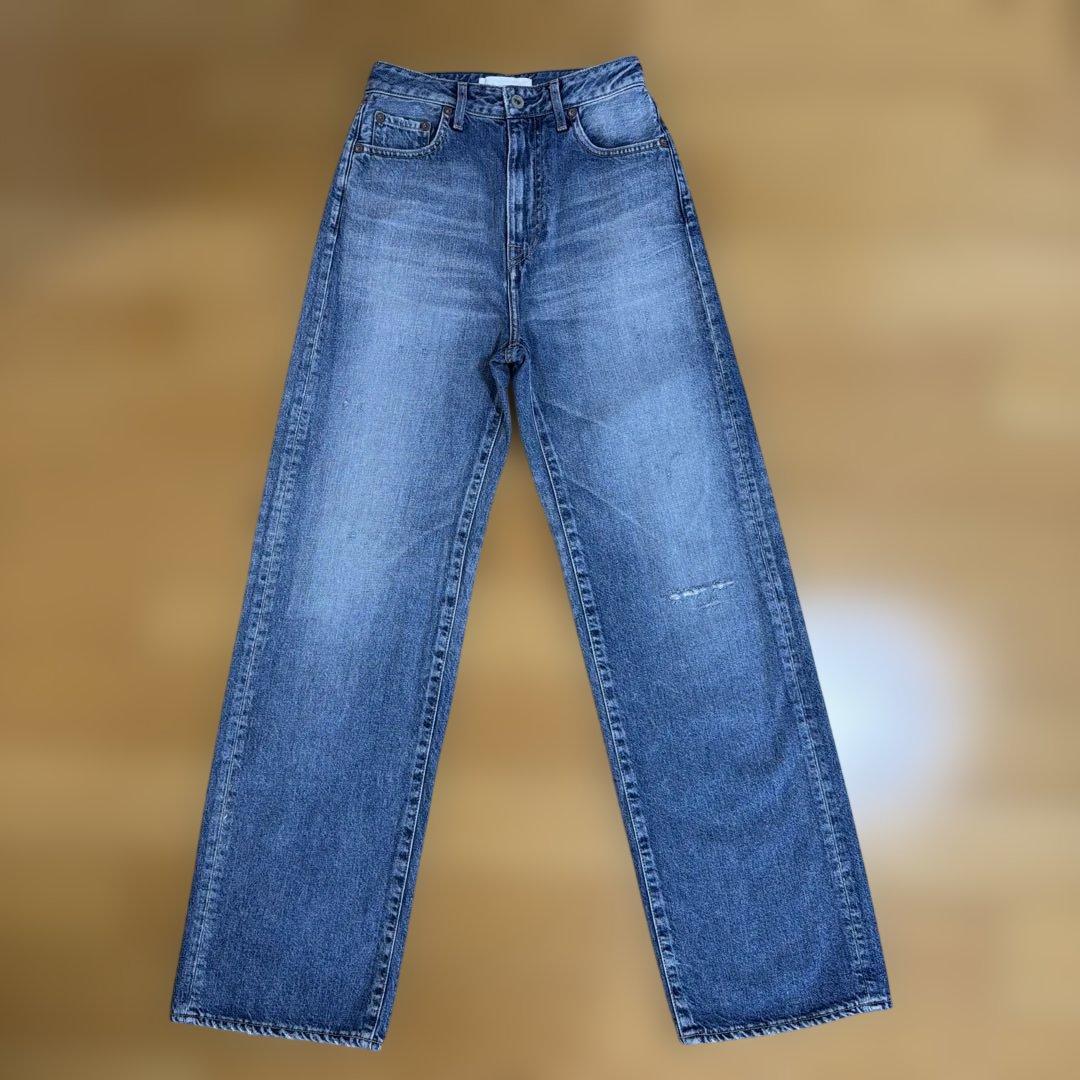 【Japan Blue Jeans】ダメージストレートジーンズ 11oz