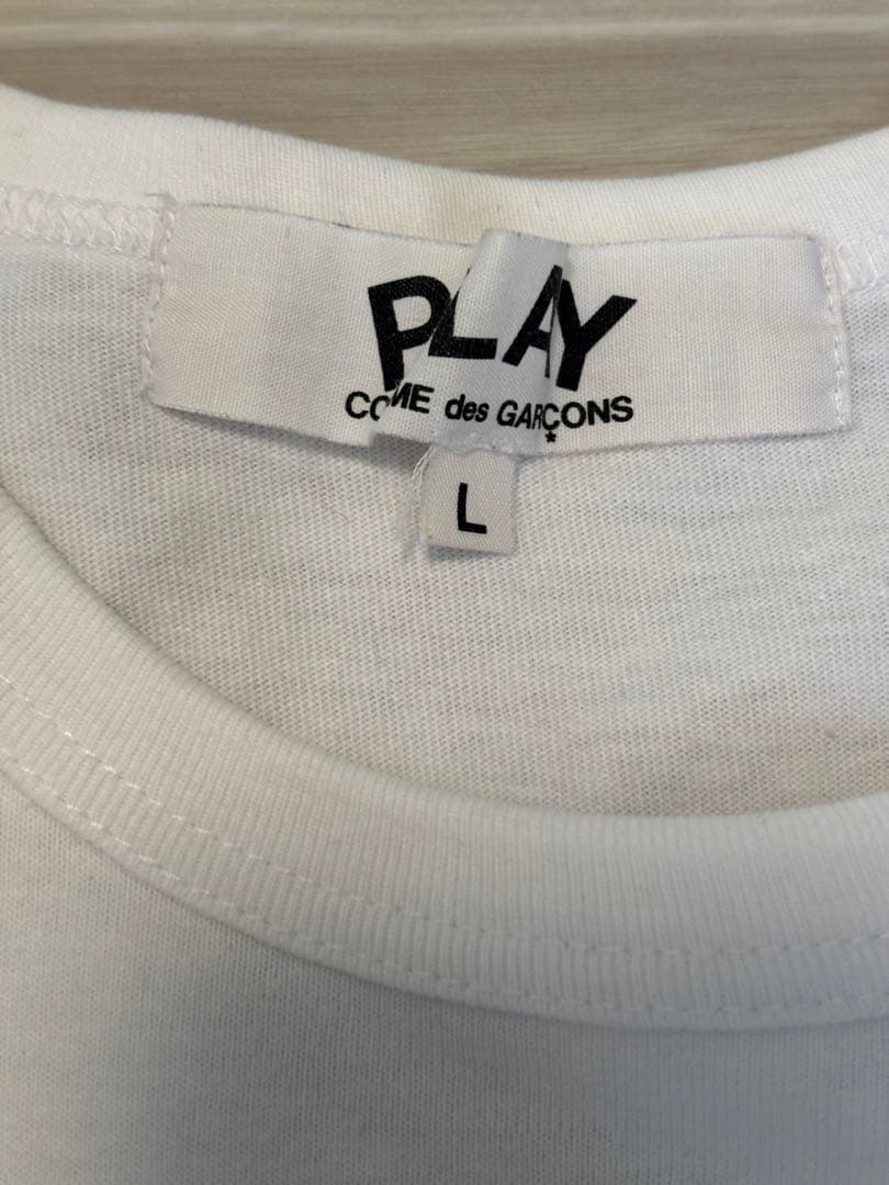 PLAY COMME des GARÇONS ホワイトTシャツ L