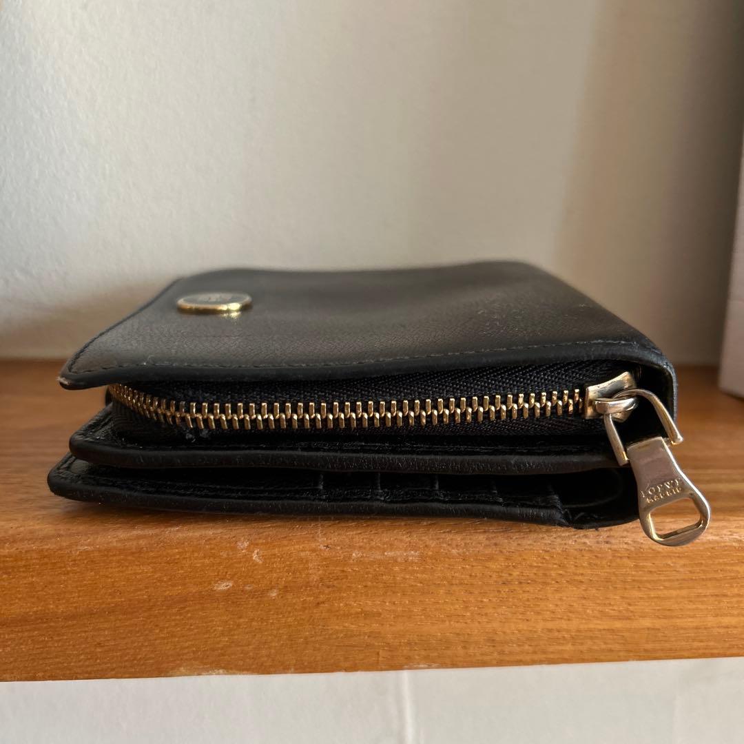 LOEWE アナグラム黒二つ折り財布黒