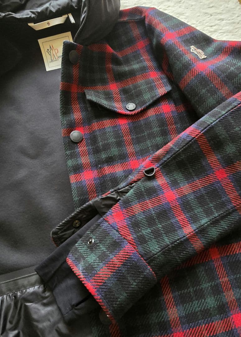 希少 MONCLERグルノーブル ウール ダウン Size3 メンズ