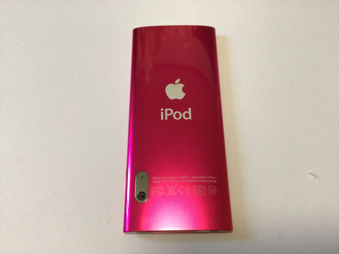 iPod nano5世代16GB ピンクno.215バッテリー交換済、usb有