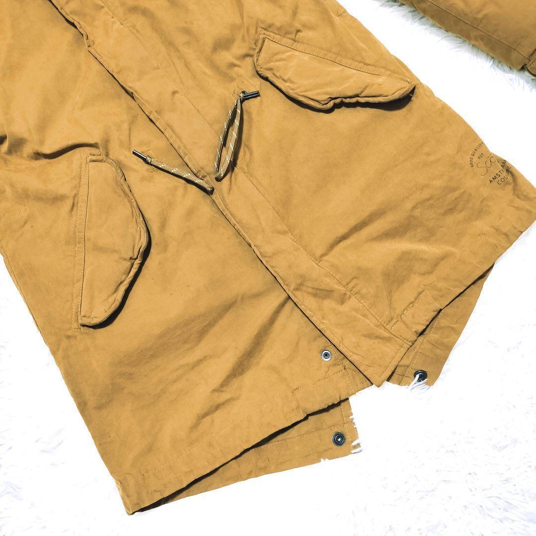 美品 スコッチ＆ソーダ PARKA モッズコート 中綿 ダブルジップ ワイヤー