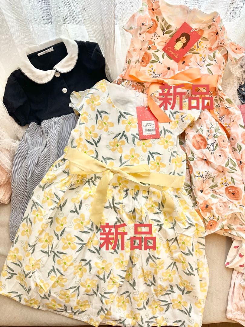 女の子　まとめ売り　50点セット　80 90 100 保育園　プティマイン
