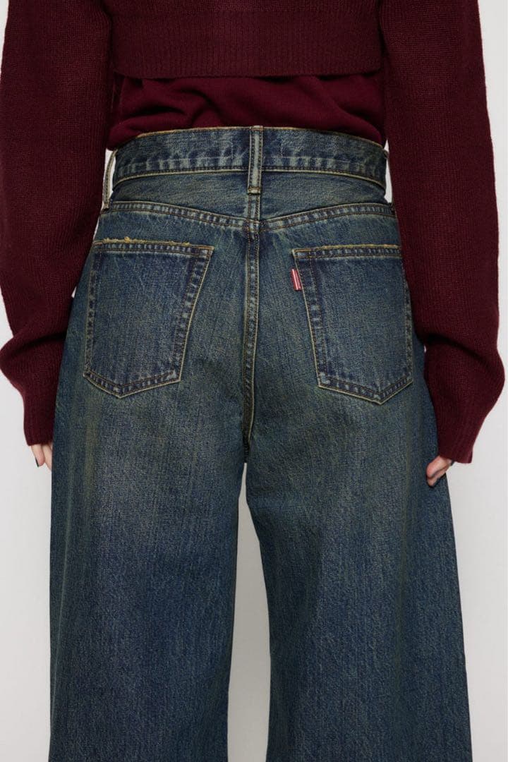 LAGUA GEM CLASSIC WASH TUCK デニム サイズ24