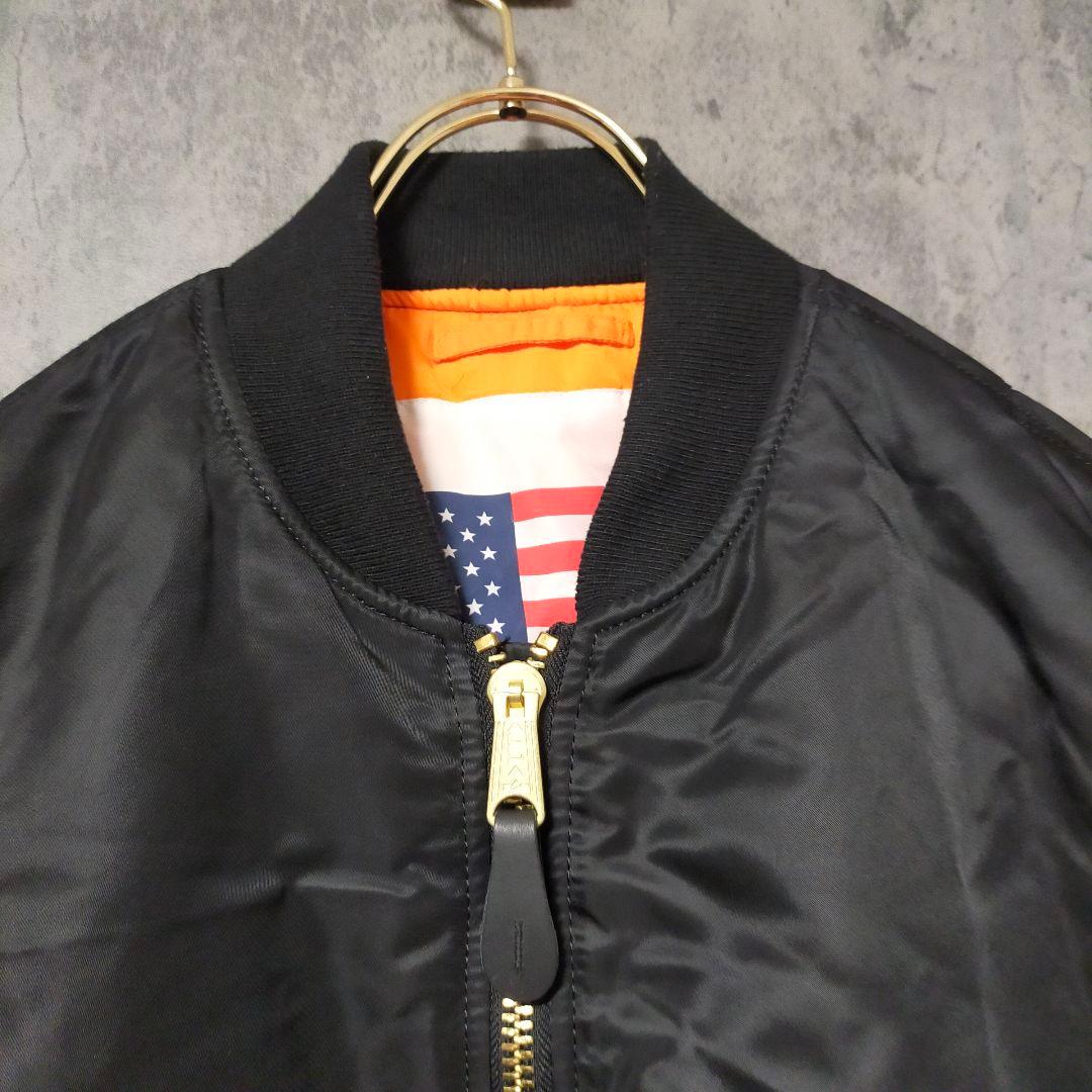 【美品】(XL) アルファ MA-1 フライトジャケット ブラッドチット