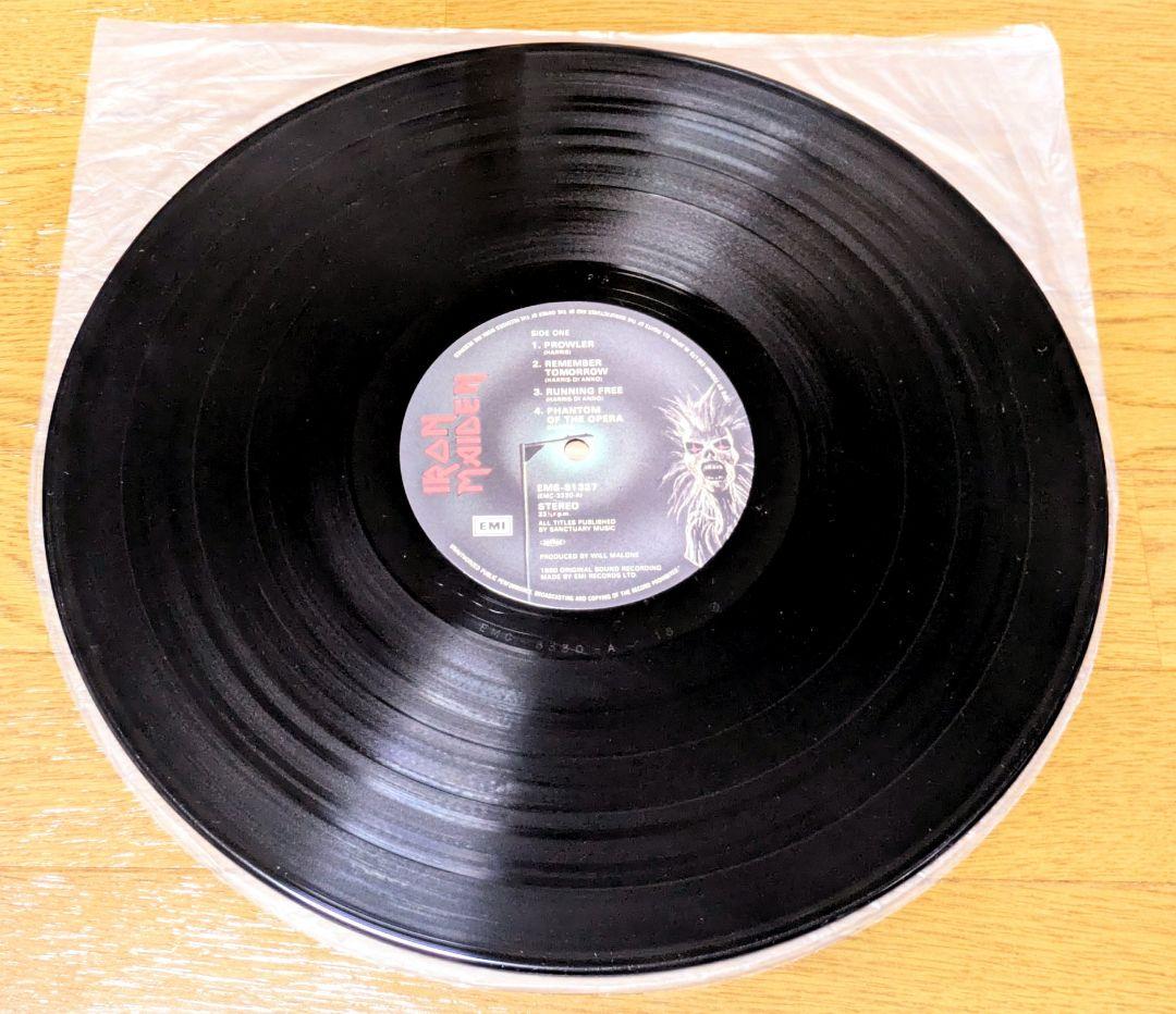『希少プリントミス？』IRON MAIDEN 1st 美LP 当時物