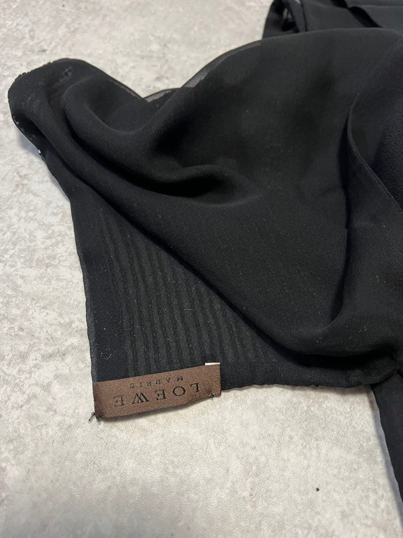 ロエベ ストール LOEWE 黒