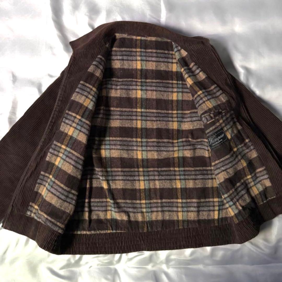 90s vintage ドイツ製 ブラウンコーデュロイ ジップ スイングトップ