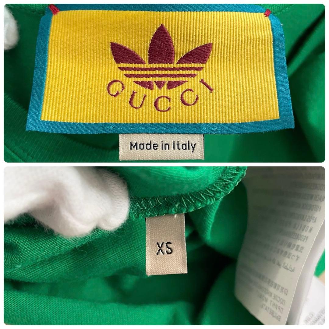 adidas GUCCI【美品】Tシャツ 緑 Mサイズ位 メンズ カットソー