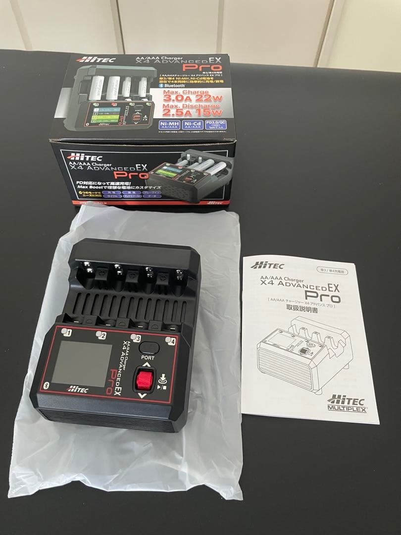 HITEC X4 ADVANCED EX Pro &新品単4 26本＆ケース付