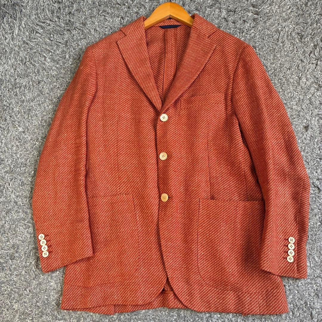 美品 ベルベスト JACKET IN THE BOX 48 オレンジ 軽量JKT