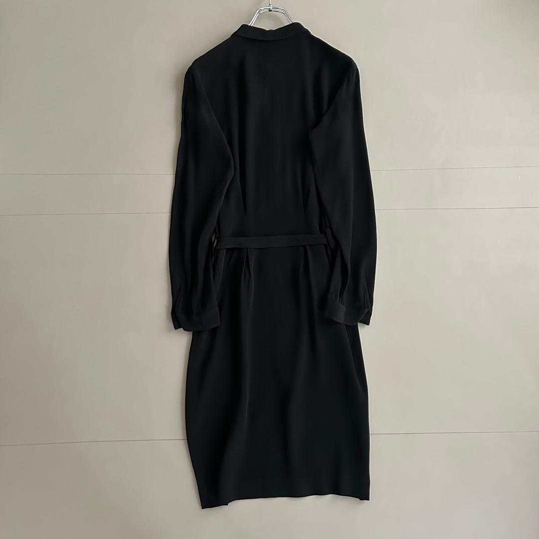 agnès b. アニエスベー シャツワンピース ロング リボン