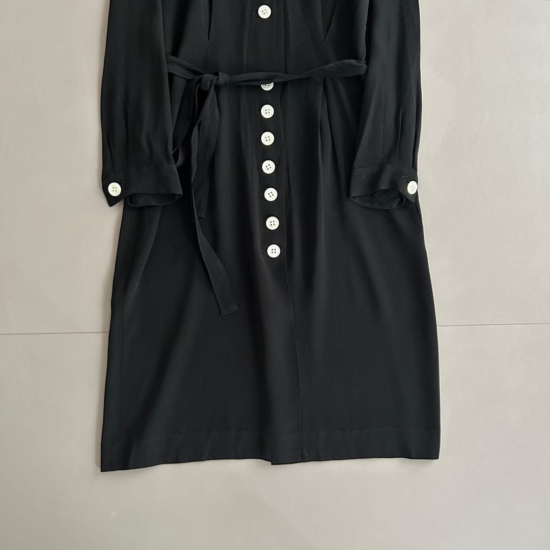 agnès b. アニエスベー シャツワンピース ロング リボン